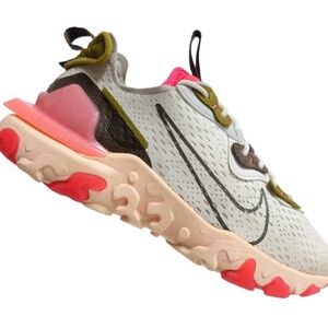 NIKE Women React Vision Running Shoes White Siren